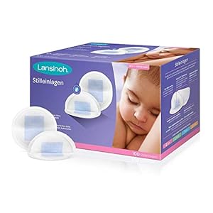 Lansinoh Stilleinlagen Blue Lock, 100 Stück, 44284, weiß