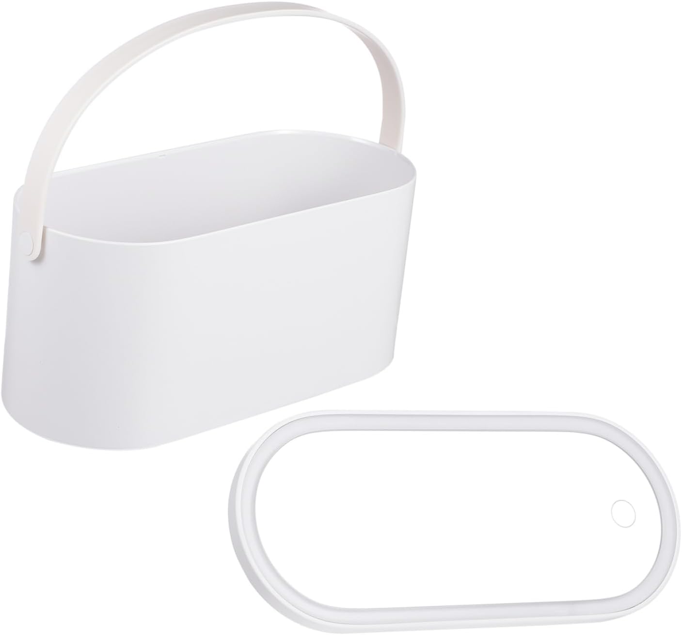 VICASKY Travel Cosmetic Organizer Case with Touch Led Mirror Portable Handheld Makeup Box for Outdoor Activities and Business Trips Lightweight Design