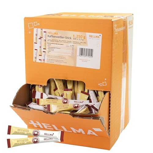 HELLMA Baguettes de mousse à café 500 sticks de 2,5 g