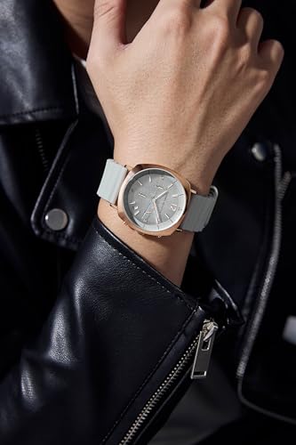 Image of Daniel Hechter Paris Cluny Collection Multifunction Watch for Men with Round Dial, Date Display Function, Quartz Movement and Wavy Pattern Silicon Strap - DHM1019