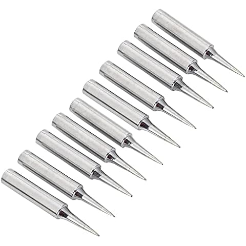 Saipor 10pcs 900M-TI Soldering Iron Tips Solder Iron Replacement Tip for 900M Station Tool for Hakko, TENMA, ATTEN, Quick, Aoyue, Yihua Soldering Station(900M-T-I) Cover