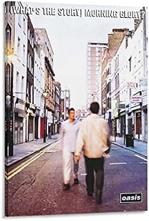 FUDOU Oasis Whats The Story Morning Glory Album Poster Decorative Painting Canvas Wall Art Posters for Room Aesthetic 24x36inch(60x90cm)
