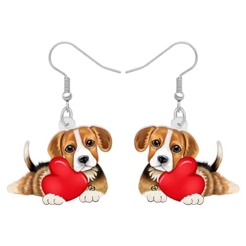 Design ispirato al cane, simpatici orecchini per cani beagle per gli amanti dei cani beagle.