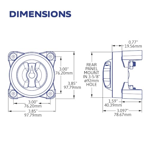 Blue Sea Systems 9001E Battery SELECTOR 4-Way