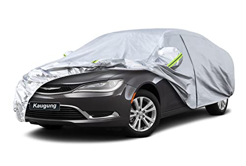 Image of Kaugung 6 Layers Car Cover Custom Fit Chrysler 200 from 2010 to 2025, Waterproof All Weather Resistant Outdoor Indoor Sun Rain Dust Snow Protection.(USA Warehouse,Within 3-7 Days)