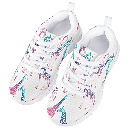 Yzaoxia Kids Running Shoes Girls Size 11-5 Breathable Mesh Sneakers Lightweight Tennis Shoes Lace Up3