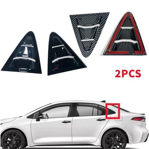 Rejillas laterales ABS negro deportivo para Corolla Sedan 2019-2023 2
