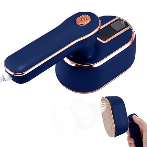 COZHYESS Mini Steam Iron, Travel Steamer, 1000w Foldable Handheld Travel Steam Iron, Small Iron, 15s Fast Heat Up, Portable Iron for Home, Office and Travel(Blue)