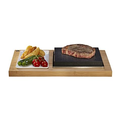 SteakStones The Sizzling Steak Plate Set, an Official Product. Simply The Best Way to Enjoy Steak on The Stone with The World's Leading Hot Stone Cooking Brand Cover