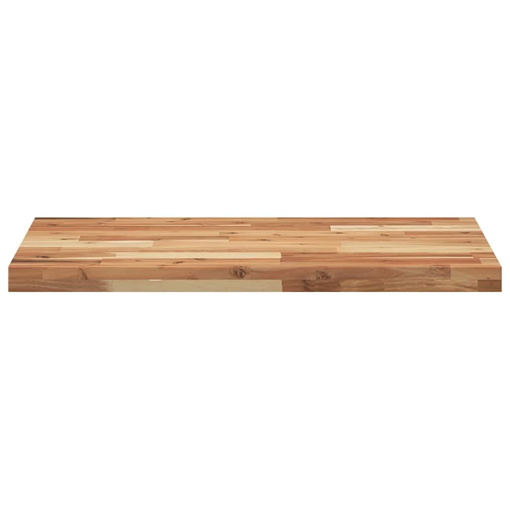 Blat biurka z litego drewna akacjowego z powłoką olejową 160 x 50 x 4 cm, prostokątny, wszechstronny jako blat roboczy, stół warsztatowy lub umywalka do biura i domowego biura