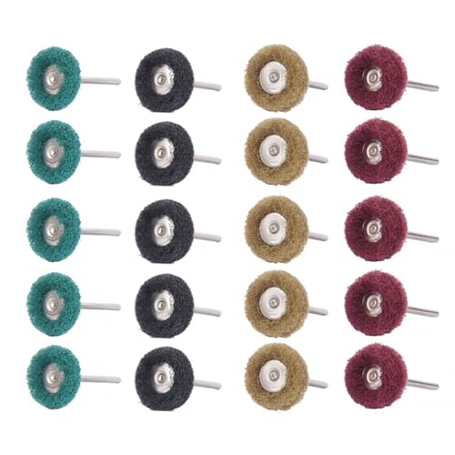 ohohulo Pack of 100pcs Abrasive Wheels Nylon Fiber Grinding Heads for Polishing, Grinding, for Projects