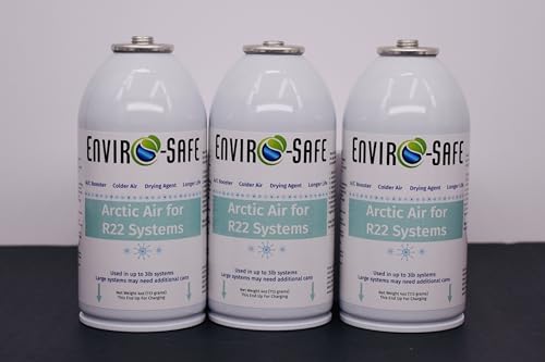 ENVIRO-SAFE Arctic Air for R-22 Systems AC Booster & Moisture Remover Dual-Action Performance Enhancer for Colder Air & Extended System Life 3 4 oz Cans