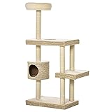 RESISTENTE Y SEGURO: Hecho de tablero aglomerado de madera, ofrece una estructura fuerte y estable para tu gato. Todos los materiales utilizados en su confección son ecológicos, no tóxicos y aptos para tu mascota