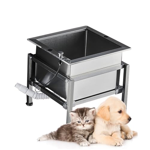 Edelstahl-Hundebadewanne für mittelgroße und kleine Haustiere