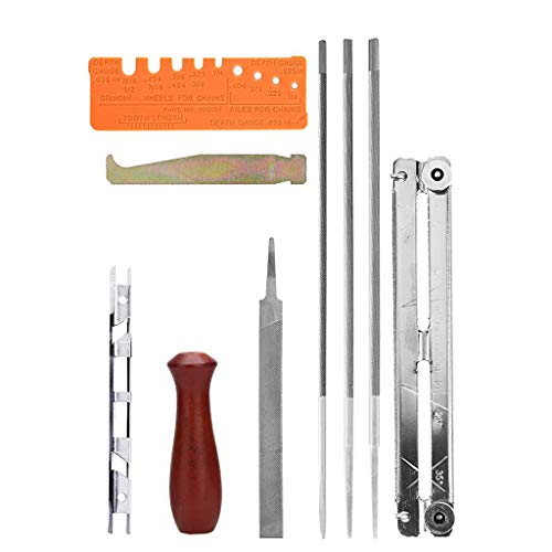 1 Set Chainsaw Chain Saw Sharpening Kit,BZLineChainsaw File Tool Set Guide Bar File Kit Tools