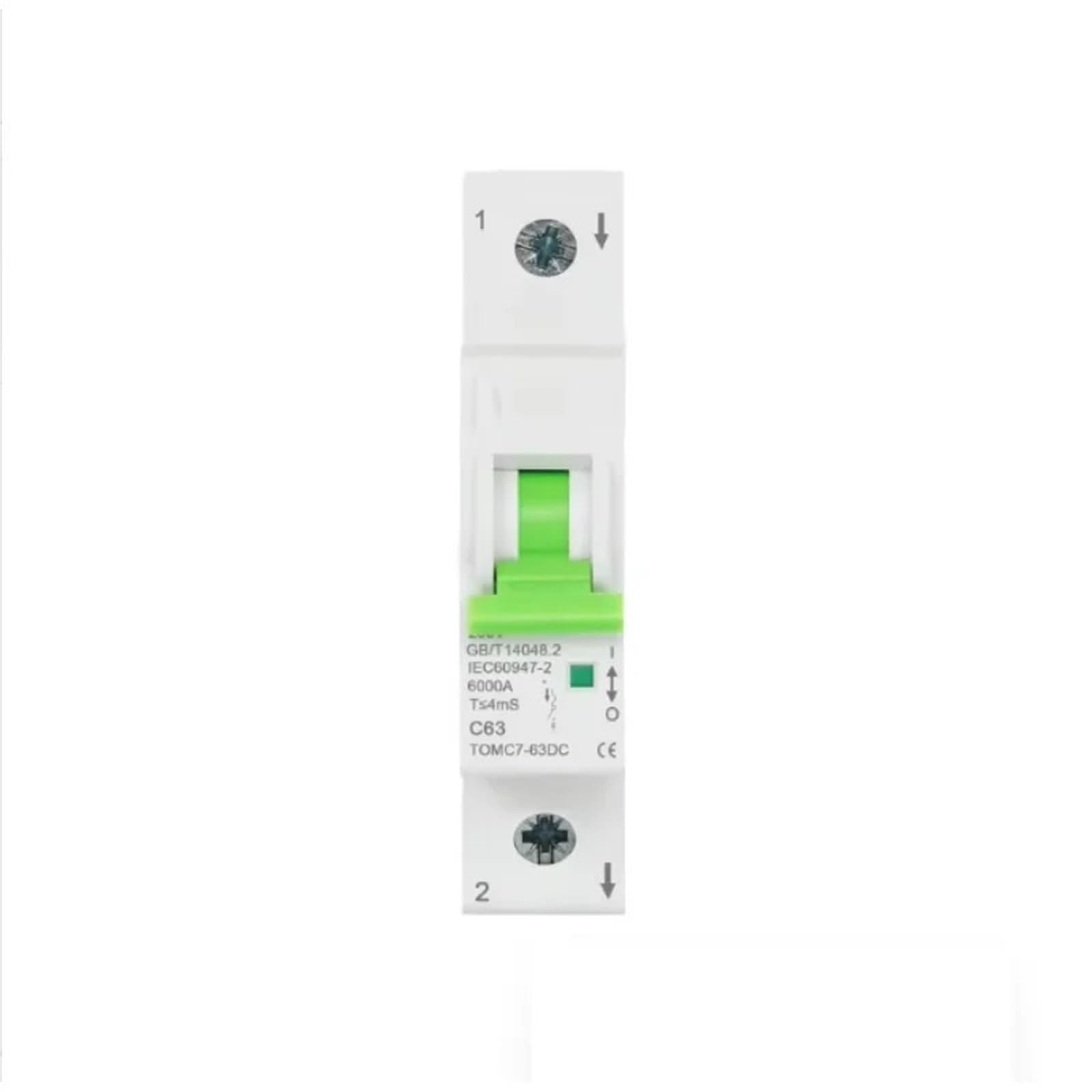Disjoncteur Solaire DC 63A TOMC7DC pour installation photovoltaïque
