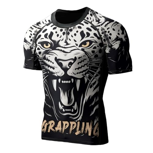 Men's Rash Guard Shirts Long Sleeves, Non See-Through Fabric, Rash Guard for Men BJJ