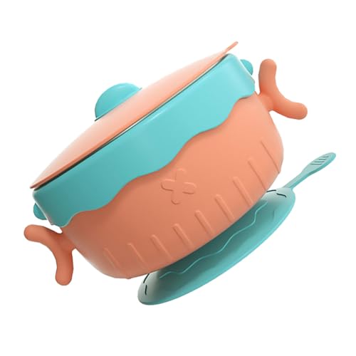 SECFOU 1 Pc Vajilla complementaria tazón de bebé con tapa tazón calentador de bebé termo botella cup cubiertos infantiles tazón de sopa de aislamiento tazón de alimentación infantil