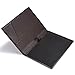 Leather Junior Padfolio for Men & Women with Pen Loop, Italian Calfskin, Business Portfolio Notebook Folder (Pebbled Coffee)