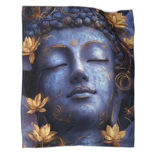 Couverture Buddha 150x200cm jeté de canapé chaud en microfibre zen - 3