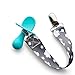GRABEASE Silicone Teether Spoon for Babies and Toddlers. 2 in 1 Teether and Spoon. Great for Teething and Easing Babies into Self-Feeding. Includes Clip-On Strap (Teal)