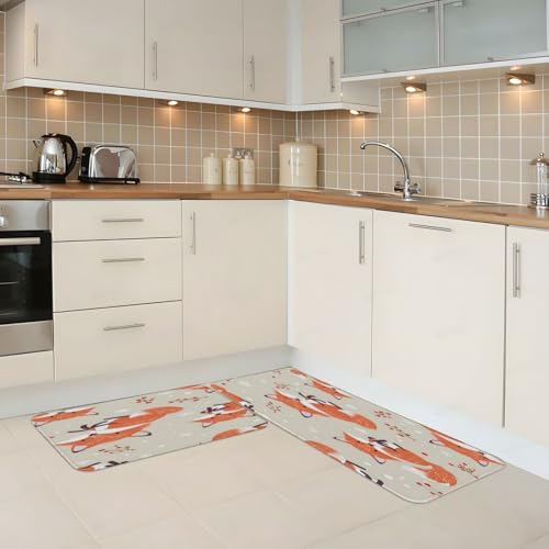 Alfombras de cocina Ginfult con diseño elegante Snow Fox 3