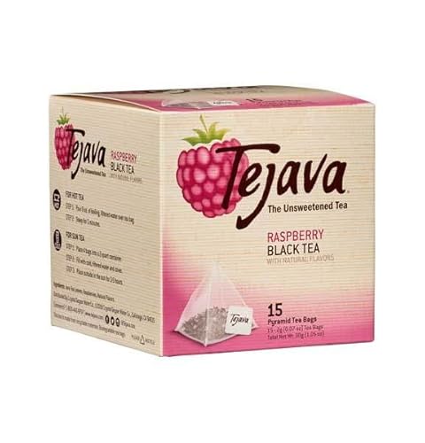 Tejava Black Tea Bags, 4 Box Variety Pack, 1 Ea. Original Black, Raspberry, Apple Cinnamon, Vanilla Chai, 15 Bags Per Box, Unsweetened, Non-Gmo, Kosher, No Calories, No Preservatives, Enjoy Hot Or Cold #TOP4