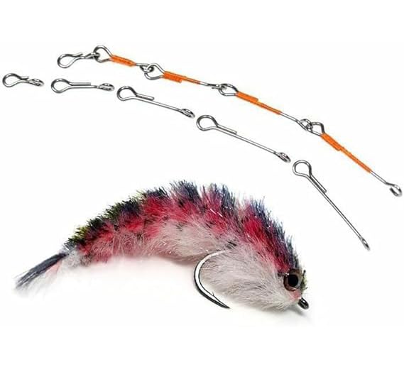 KTGCOZS Pack of 50 Articulated Shanks for Tying Streamers，for Tying Articulated Streamers use in Fresh and Saltwater 5 Sizes are Optional