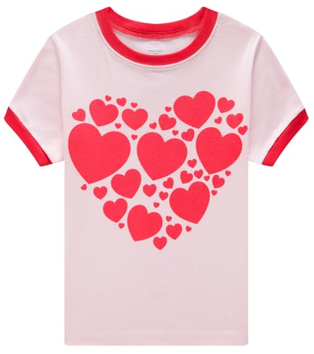 Popshion Girls Pajamas Short Sleeve 100% Cotton Toddlder Clothes Summer Pjs for Girl Sleepwear Kids Short Sets 3-10 Years2