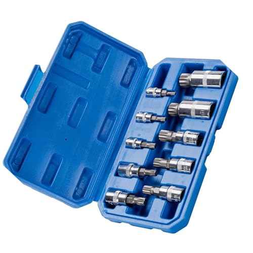 Professionelles 12-Punkt-Dreifach-Vierkant-Bit-Steckschlüssel-Set, manipulationssicher, mit Koffer, Auto-Werkzeug Professionelles 12-Punkt-Dreifach-Vierkant-Bit-Steckschlüssel-Set, manipulationssicher, mit Koffer, Auto-Werkzeug