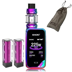 Elektronische Zigarette，Authentic Smok X priv Kit mit Farbenfroh Screen, 8ml Verdampfer Tank und wiederaufladbaren 2…