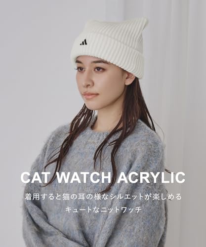 Amazon | 帽子 アディダス 猫耳 ニット帽 [猫みみ シルエットが