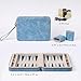 Lingle Backgammon Sets for Adults, Classic Board Game with Folding Faux Leather Backgammon Case, Portable Travel Backgammon Game Set (Blue)