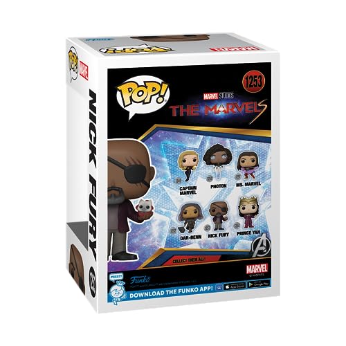 Funko Pop! Vinyl: The Marvels - Nick Fury - Figurine en Vinyle à Collectionner - Idée de Cadeau - Produits Officiels - Jouets pour Les Enfants et Adultes - Movies Fans