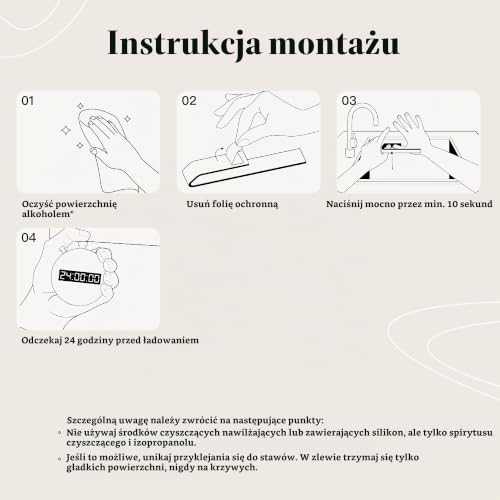 Designfactory Hamburg Uchwyt na ściereczki do naczyń, samoprzylepny uchwyt na szmatkę do naczyń, bez wiercenia, montaż na zlewie i ścianie, uchwyt na ręczniki kuchenne (matowy czarny)