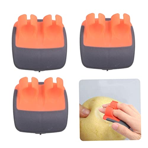 Palm Peeler Kitchen Sharp Hand Peeler with Comfy Finger Grips for Fruits Vegetable Style3 3PCS Peelers