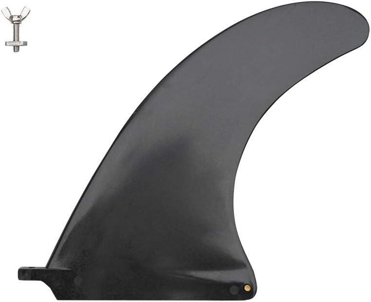 iBOARD 12.6 inch Center SUP Paddle Board Fins Foam Surfboard Accessories softboard Fin with Replacement,Easy to install without Tools and Screws