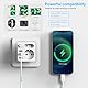 YIDODA Adapter Japan Reiseadapter Japan Adapter USA,USA Adapter Steckdose 2 Fach Reiseadapter, Reisestecker Schuko Auf Typ A für USA, Japan, Kanada, Weiß