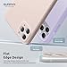 SURPHY Design for iPhone 11 Pro Max Case with Camera Protection, Straight Edge Design Liquid Silicone Slim Case, Light Pink