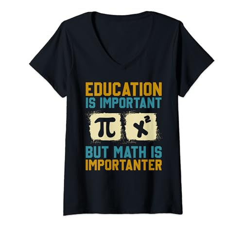 English Is Important But Math Is Importanter Camiseta Cuello V