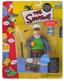 Simpsons - Figuras interactivas del mundo de Springfield - Serie - Capitán McAllister con accesorios personalizados