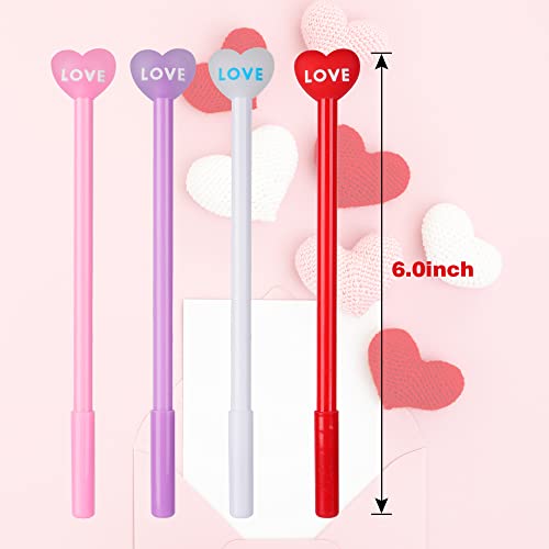 SAIWEILAI ONLINE Pack 100 bolígrafos gel negro Día San Valentín miniatura 3