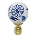 Blue and White Porcelain Floral Ball Finial