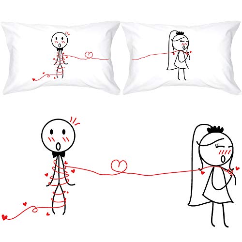 6. BOLDLOFT Couple Pillowcases