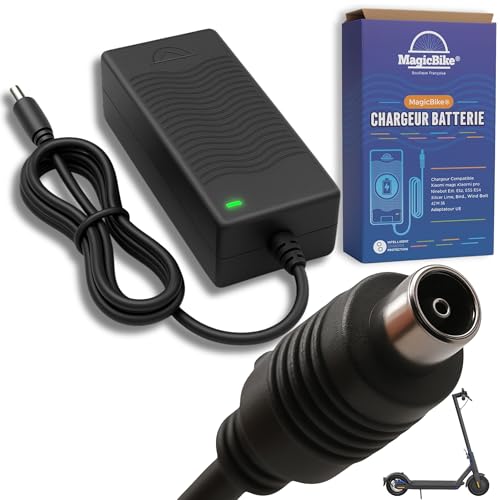 Chargeur 42V 2A Pour Xiaomi M365 / Ninebot ES - Recharge Sécurisée Trottinette électrique