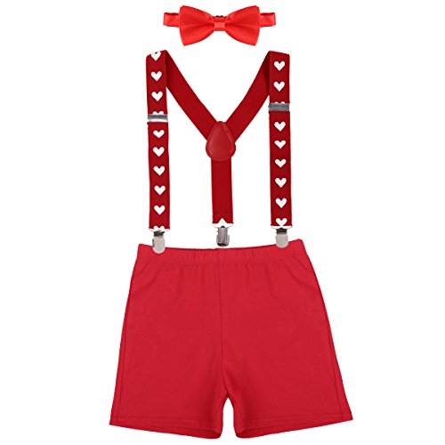 Image of IBTOM CASTLE Baby Boys 1st /2nd Birthday Cake Smash Outfit Suspenders Bloomers Bowtie Set Fishing Party Clothes