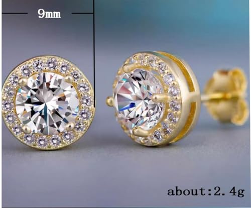 Pendientes de botón en plata 925 con forma de mini corazón rosa para mujer 4