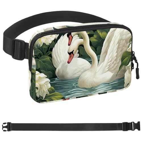 Sac banane à bandoulière Swan idéal pour le sport et vos voyages
