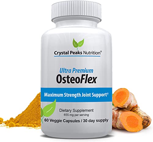 Organic Curcuminoids Osteoflex - Natural Turmeric & Bioperine Optimal Absorption, Can Help Reduce Pain, Naturally Reduces Inflammatory, Regulate Insulin & More, 60 Capsules #TOP6
