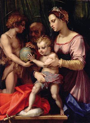 Peinture à l'huile Andrea Del Sarto reproduction grand format 36x48 pouces de tableau religieux
